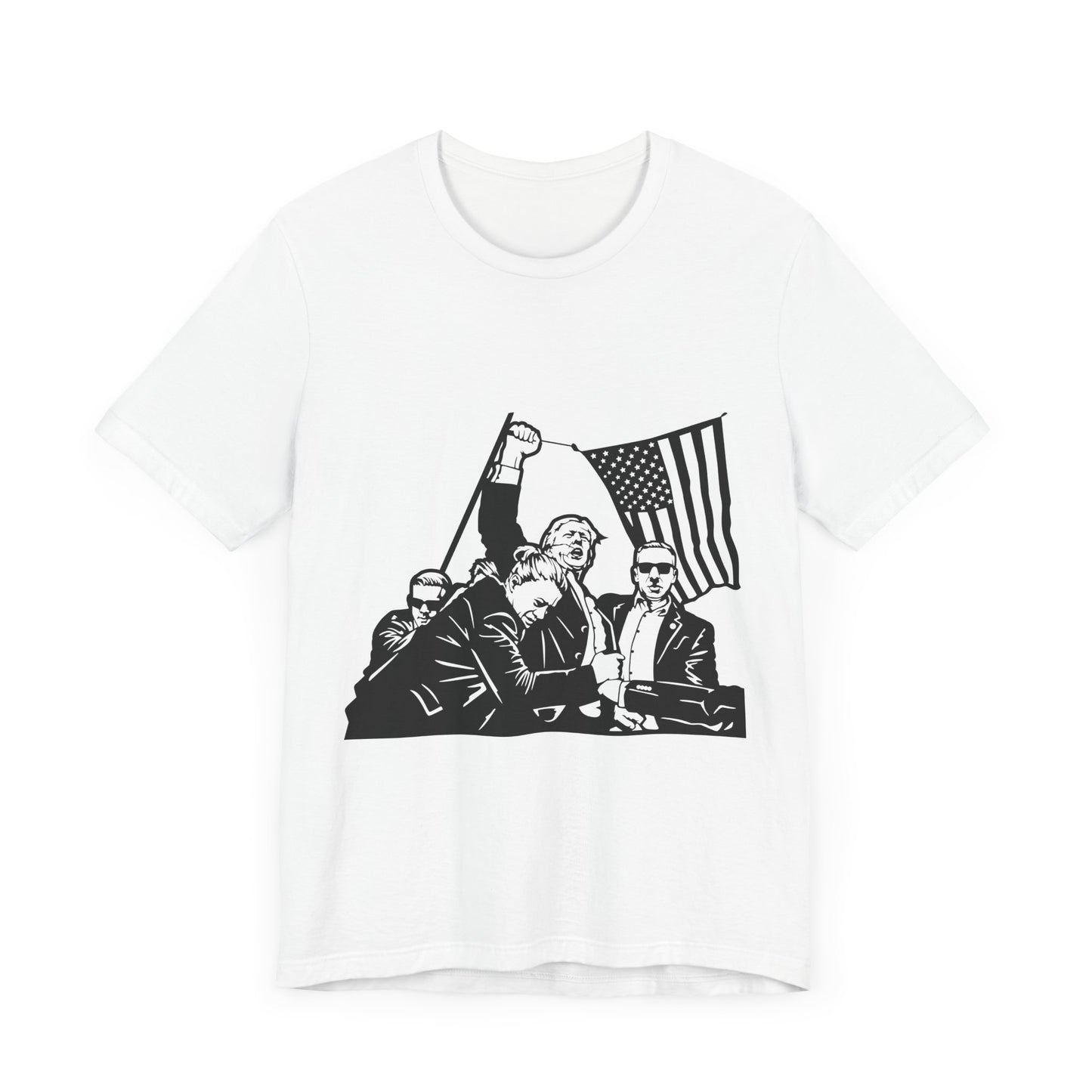 Patriotic Unisex Jersey Tee - Bold American Spirit Graphic