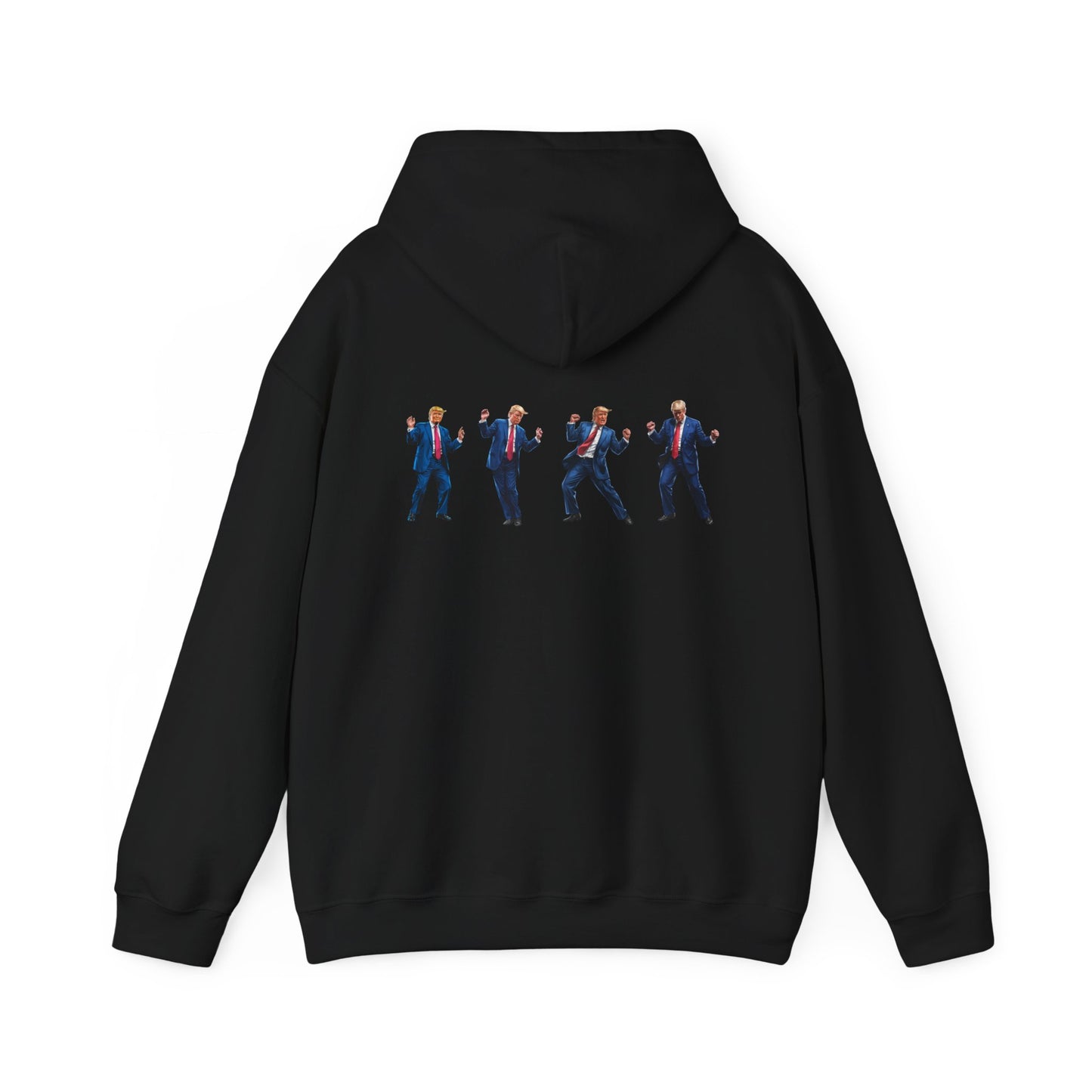 Unique Unisex Heavy Blend™ Hooded Sweatshirt -Trump's Dancing Design for Trendy Style