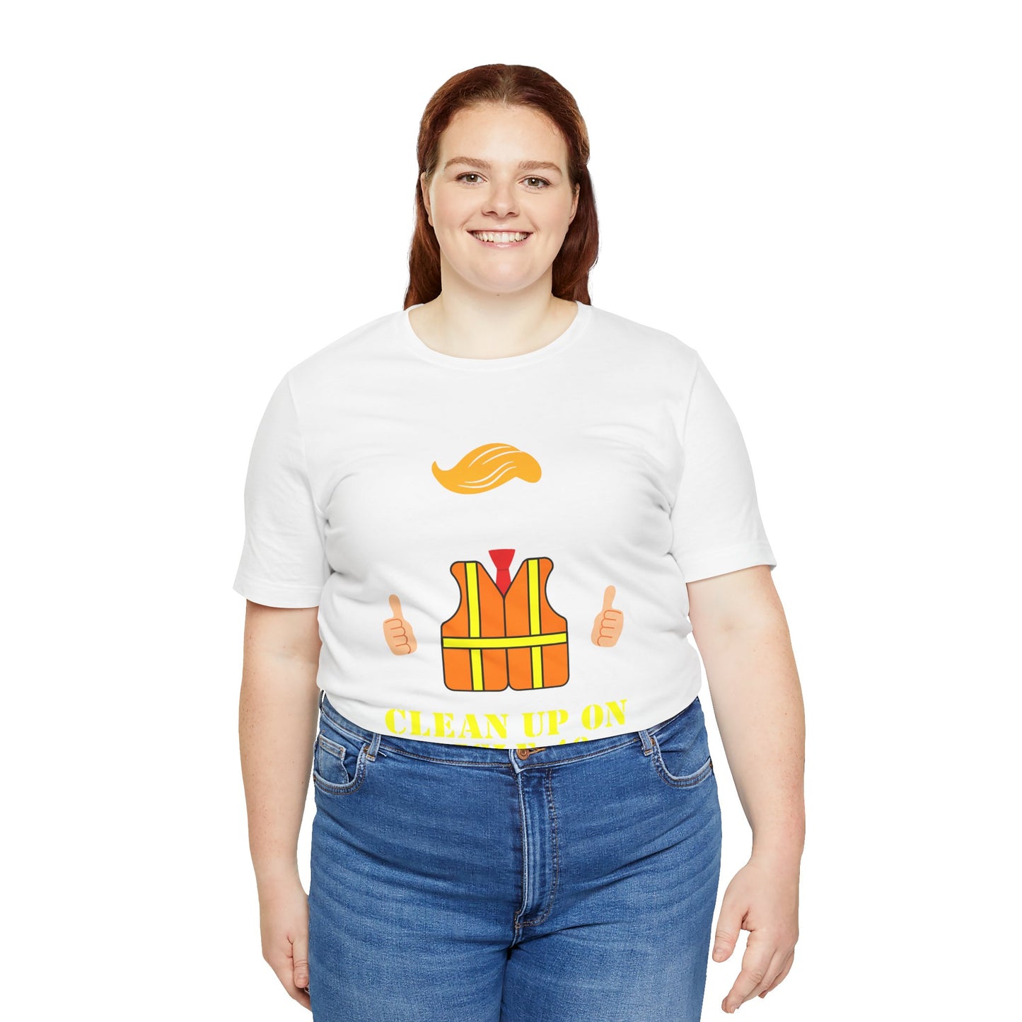 Whimsical Safety Tee - "Clean Up on Aisle 46" Unisex Jersey Short Sleeve T-Shirt
