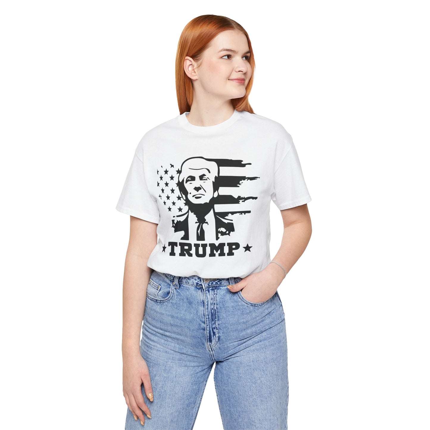 Patriotic Trump Graphic Tee | Unisex Jersey Short Sleeve Shirt