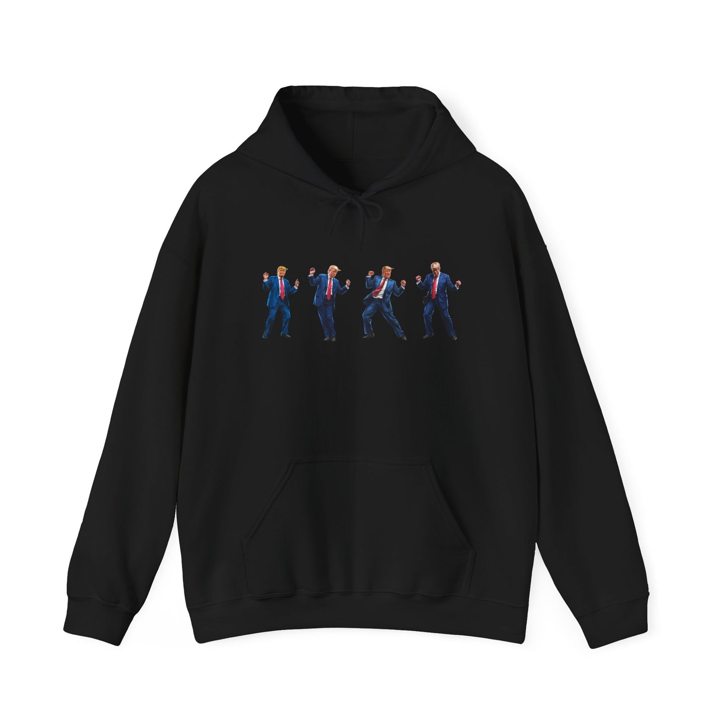 Unique Unisex Heavy Blend™ Hooded Sweatshirt -Trump's Dancing Design for Trendy Style