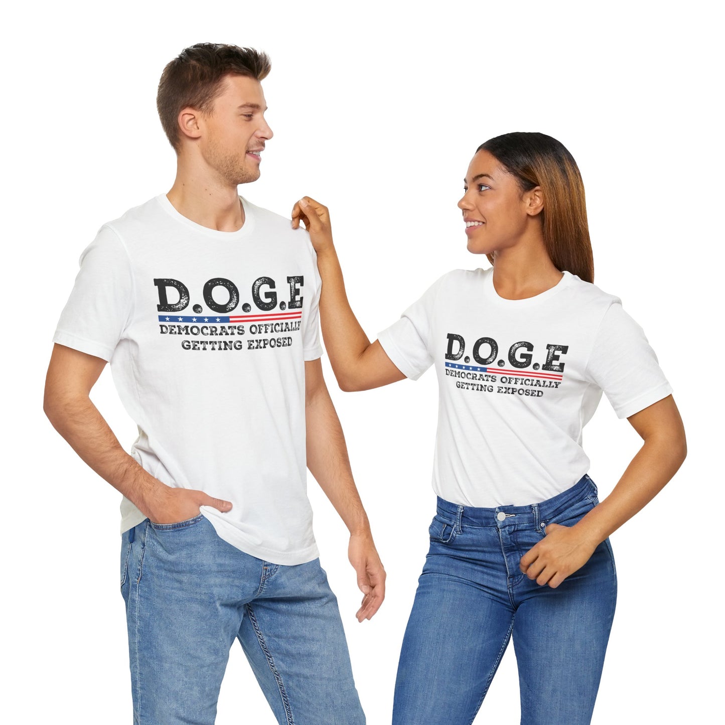T-Shirt DOGE - Democrats Officially Getting Exposed Unisex Jersey Short Sleeve Tee