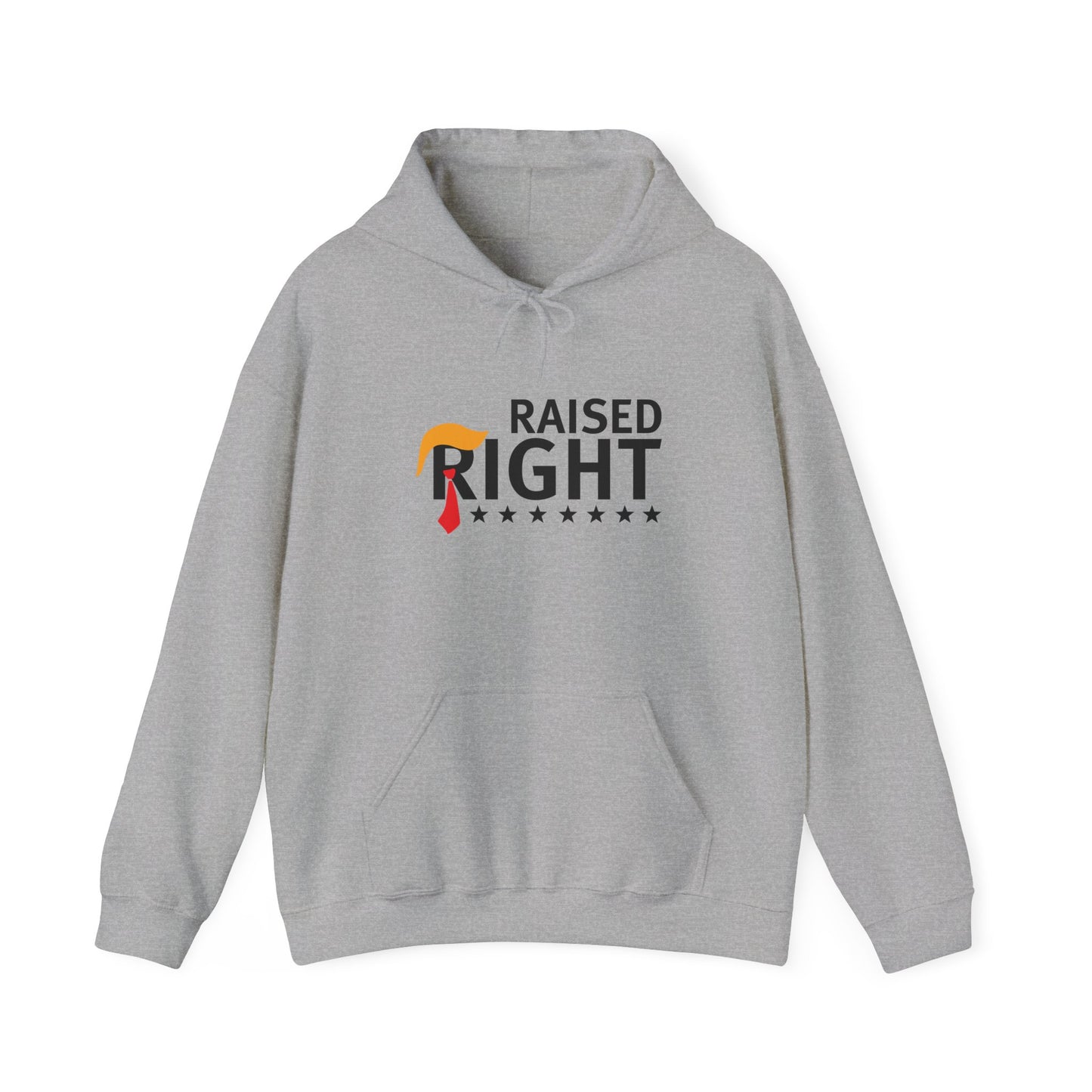 Unisex Hooded Sweatshirt - 'Raised Right' Patriotic Apparel