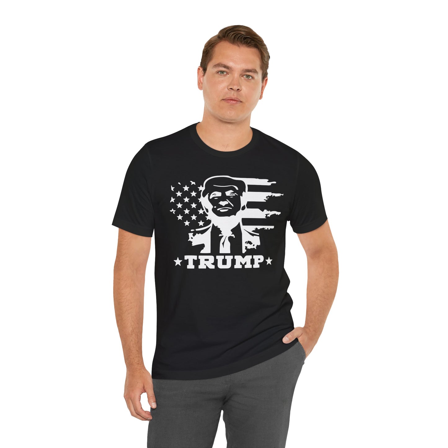 Patriotic Trump Graphic Tee | Unisex Jersey Short Sleeve Shirt
