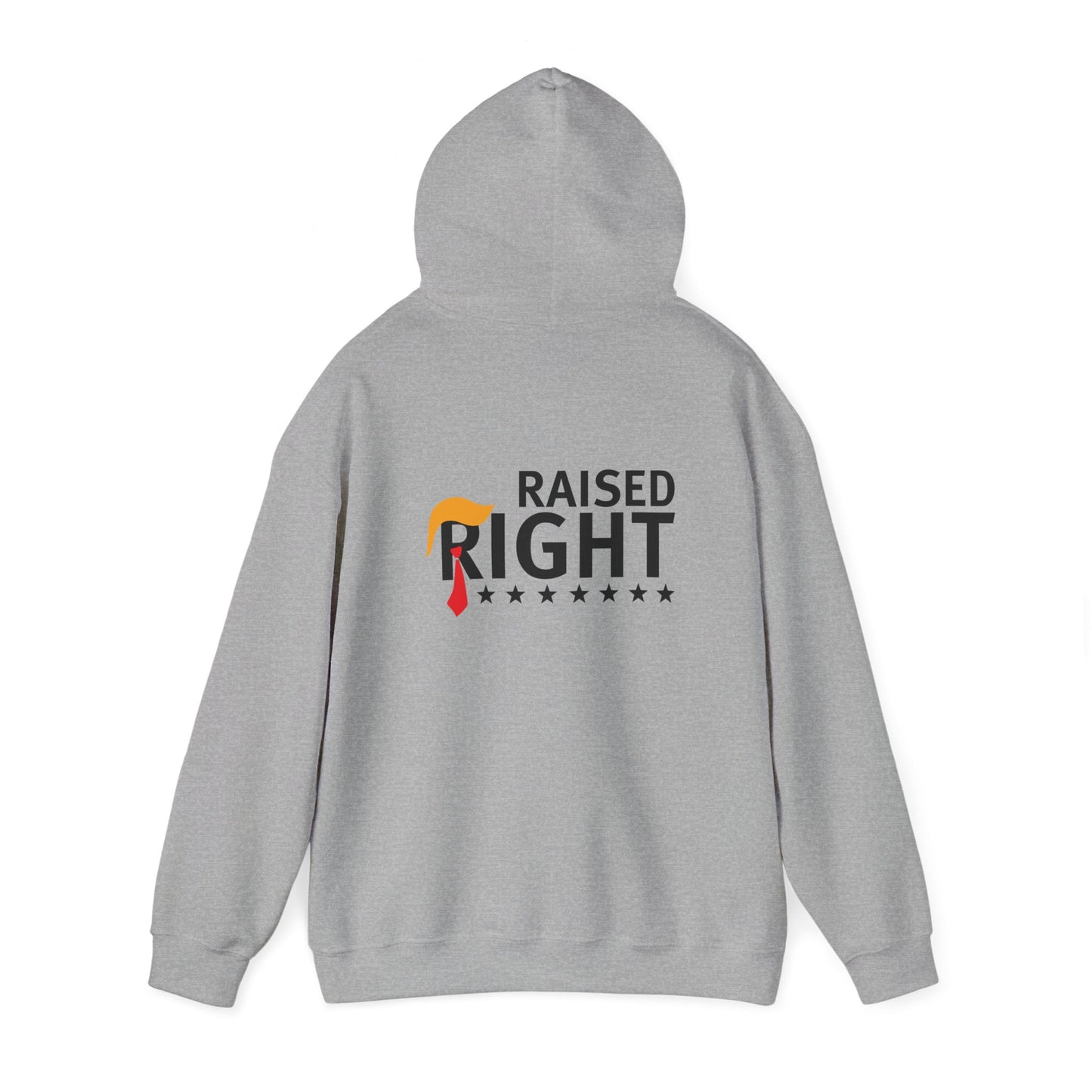 Unisex Hooded Sweatshirt - 'Raised Right' Patriotic Apparel
