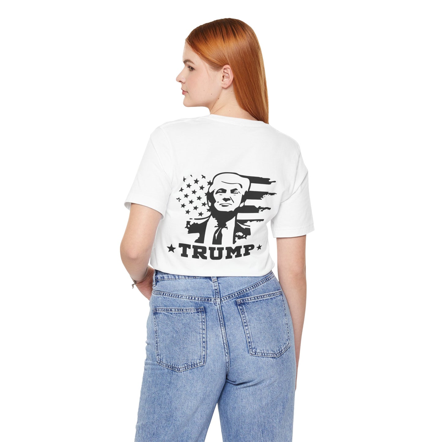 Patriotic Trump Graphic Tee | Unisex Jersey Short Sleeve Shirt