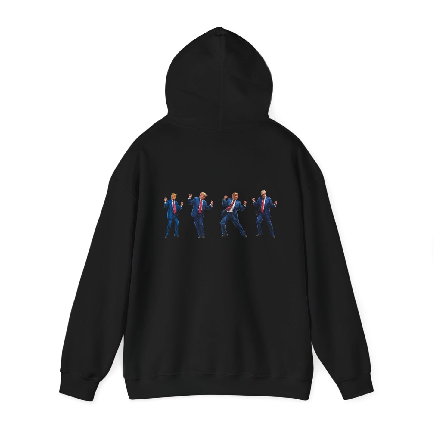 Unique Unisex Heavy Blend™ Hooded Sweatshirt -Trump's Dancing Design for Trendy Style