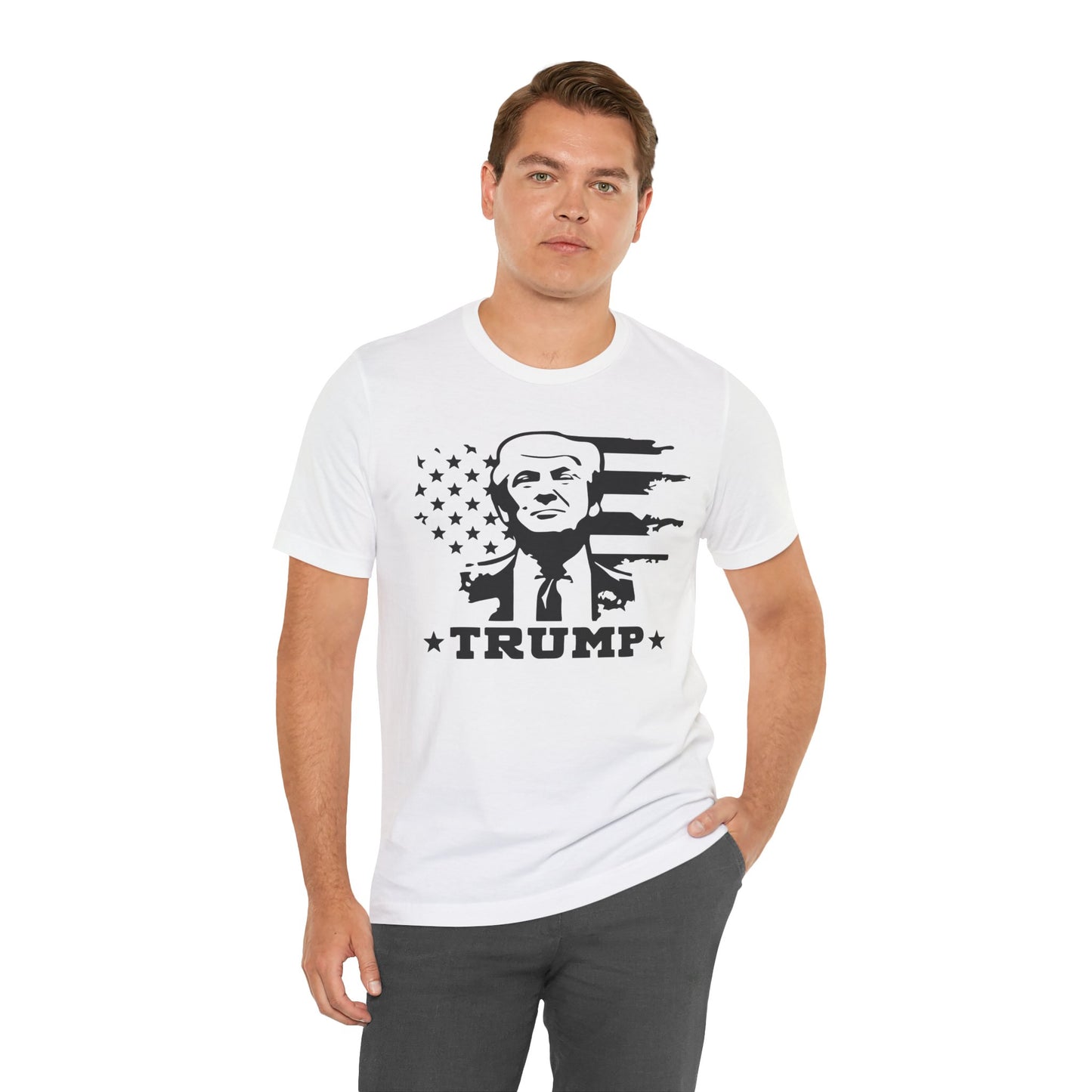 Patriotic Trump Graphic Tee | Unisex Jersey Short Sleeve Shirt