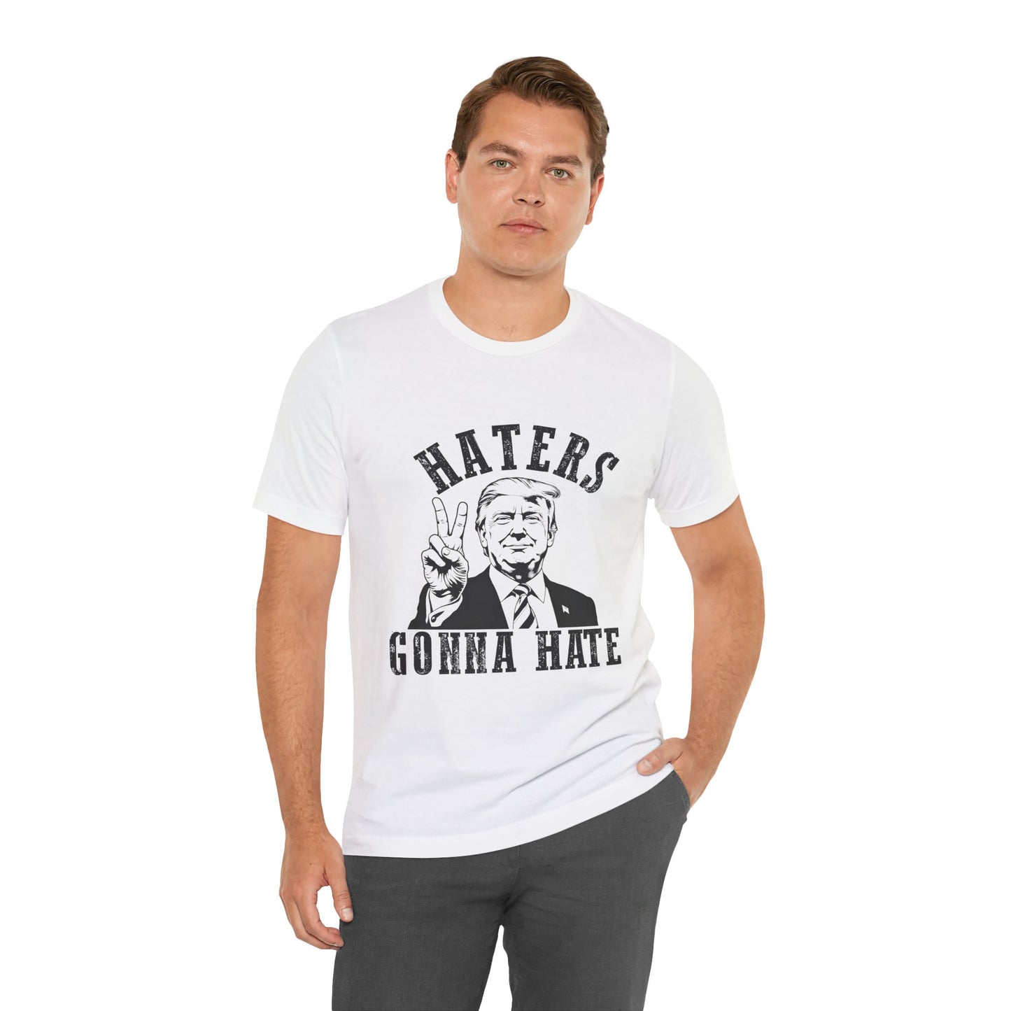 Haters Gonna Hate Unisex Jersey Tee - Bold Graphic Tee for Supporters