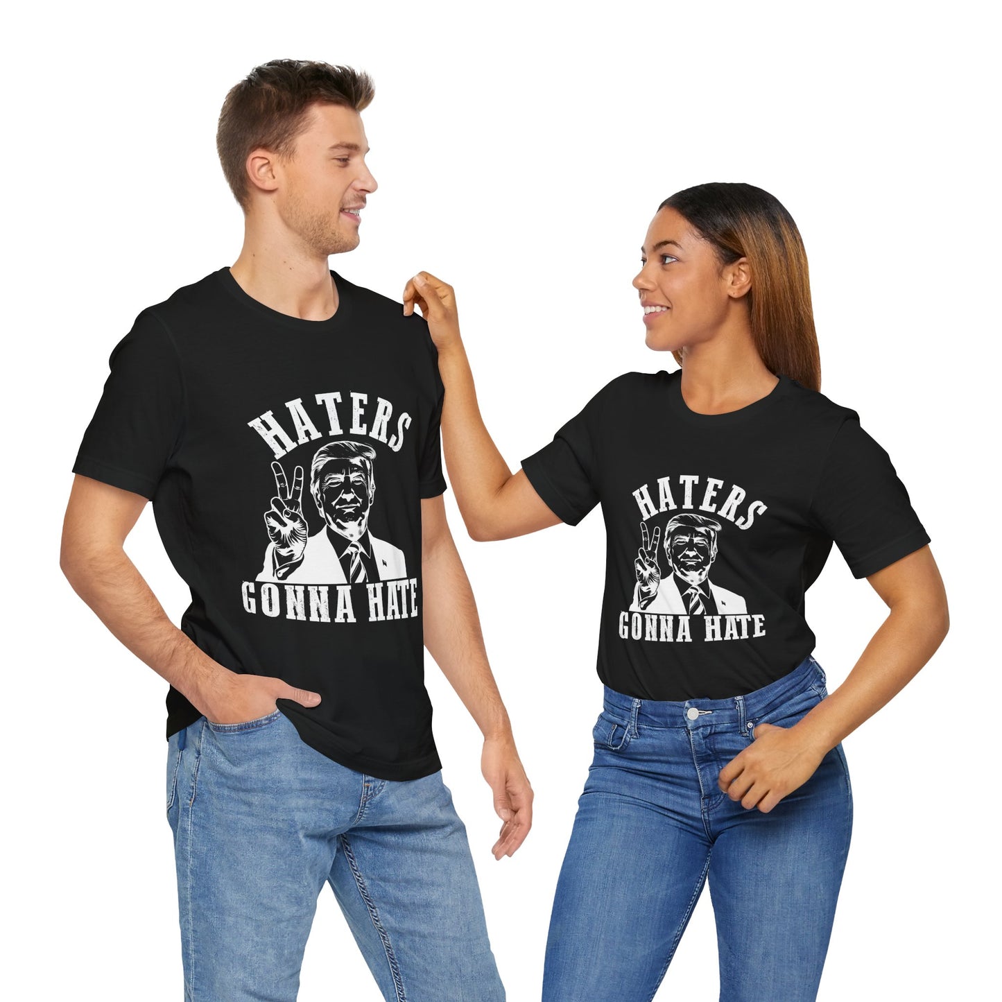 Haters Gonna Hate Unisex Jersey Tee - Bold Graphic Tee for Supporters