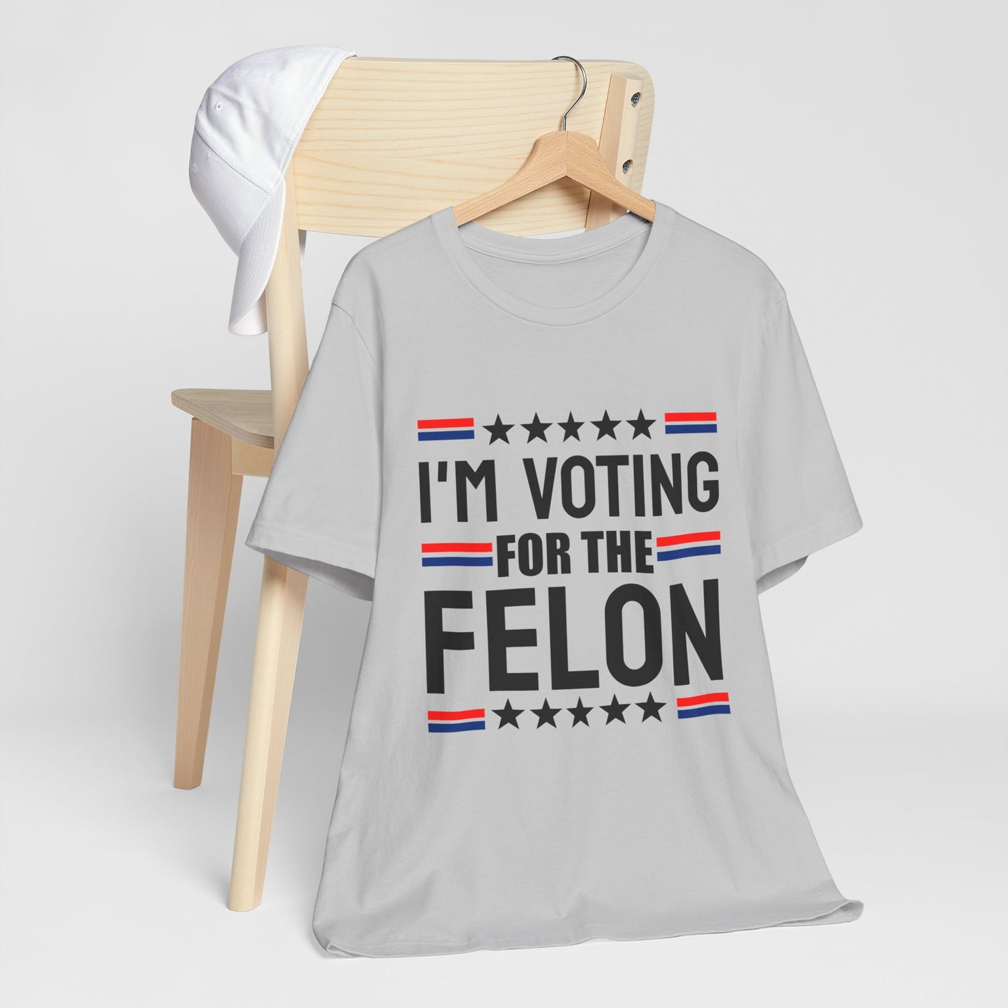 I'm Voting for the Felon Unisex Jersey Tee - Political Statement Shirt