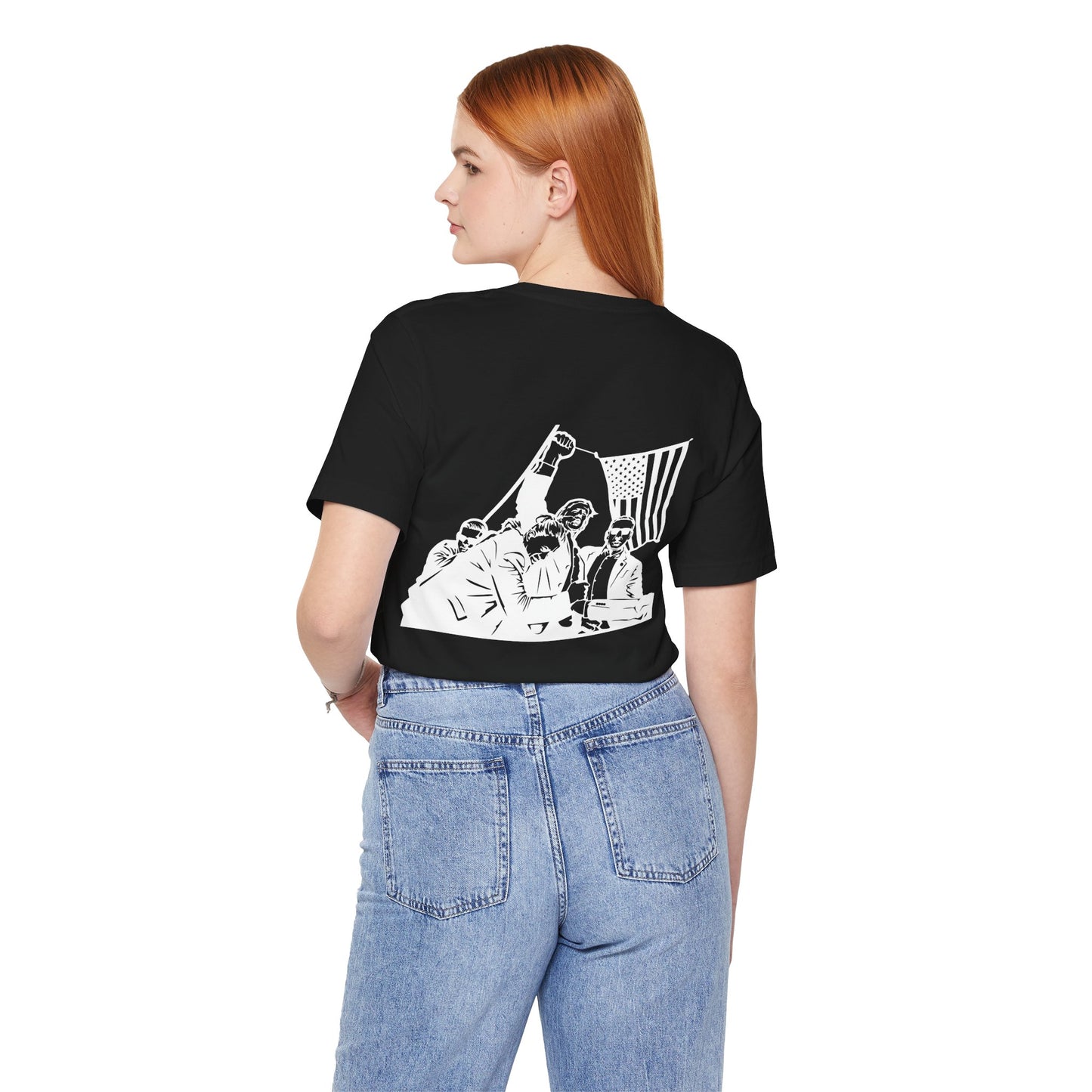 Patriotic Unisex Jersey Tee - Bold American Spirit Graphic