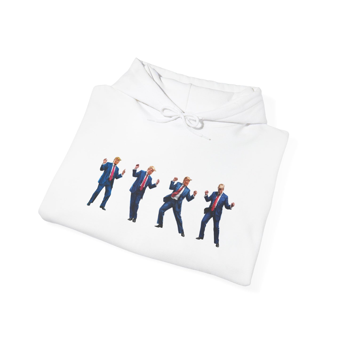 Unique Unisex Heavy Blend™ Hooded Sweatshirt -Trump's Dancing Design for Trendy Style