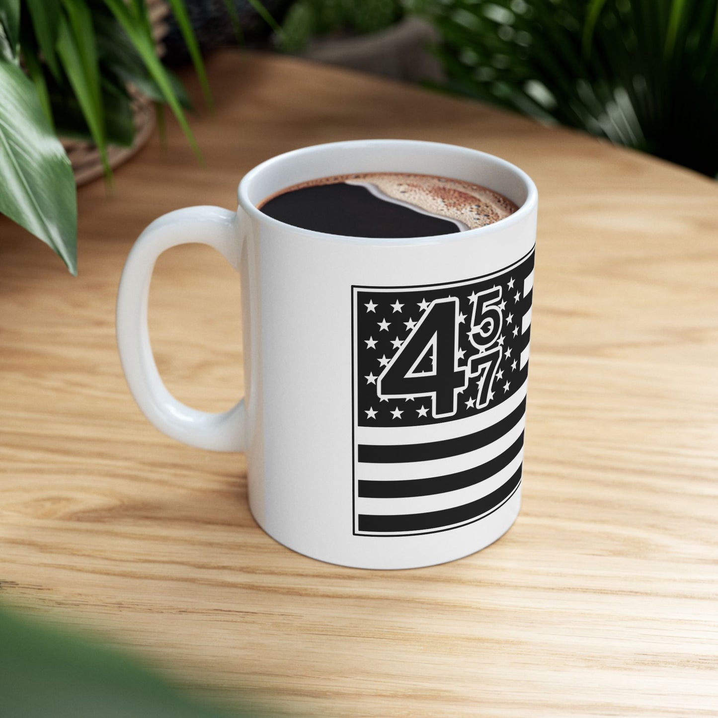 47 Flag Ceramic Mug - Perfect for Veterans and Holidays