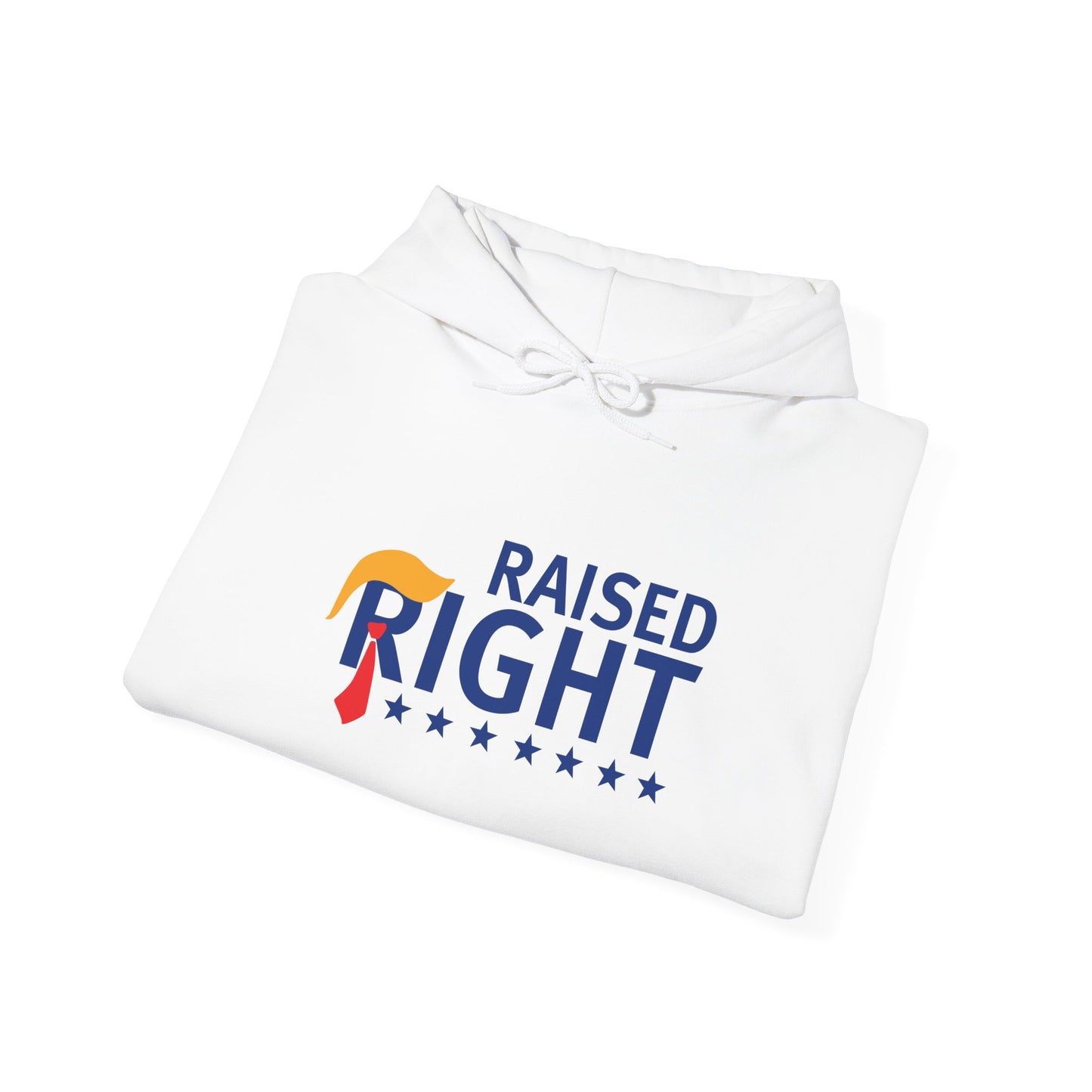 Unisex Hooded Sweatshirt - 'Raised Right' Patriotic Apparel