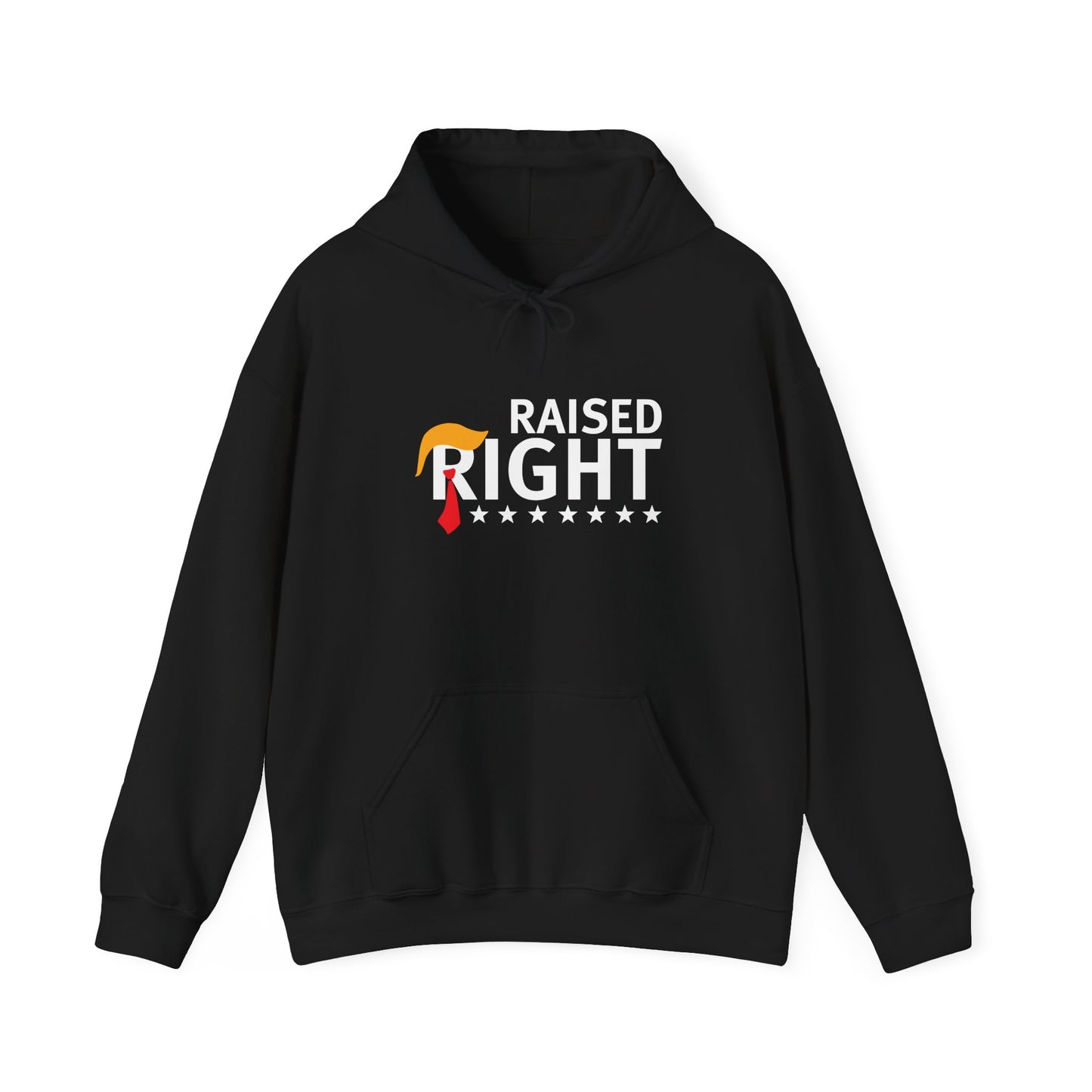 Unisex Hooded Sweatshirt - 'Raised Right' Patriotic Apparel