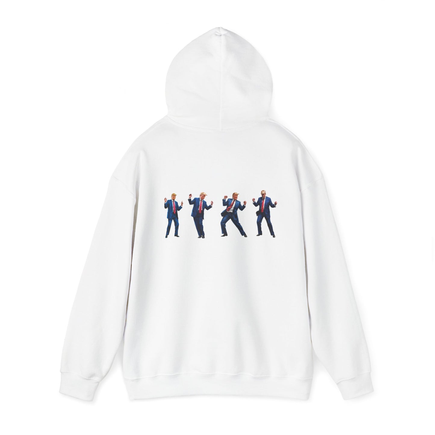 Unique Unisex Heavy Blend™ Hooded Sweatshirt -Trump's Dancing Design for Trendy Style