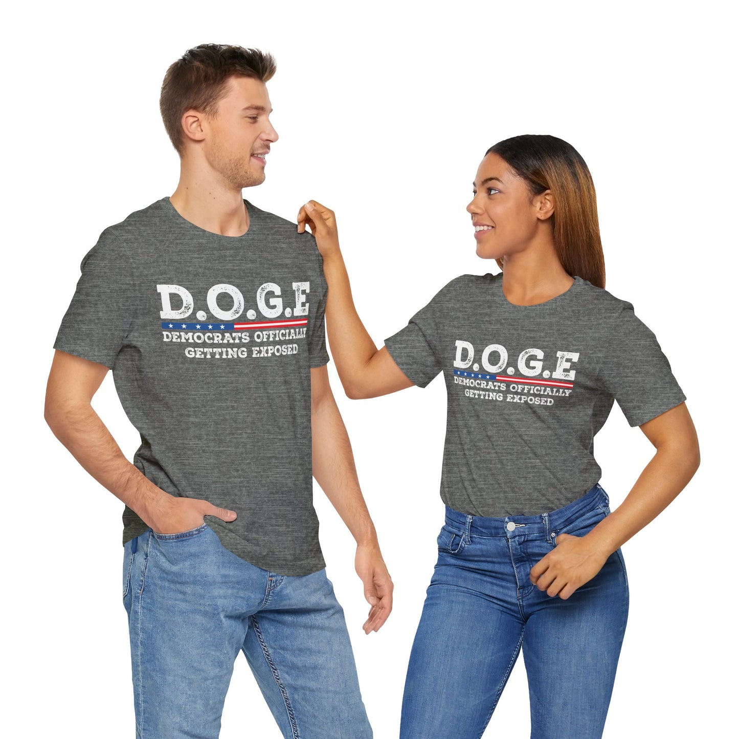 T-Shirt DOGE - Democrats Officially Getting Exposed Unisex Jersey Short Sleeve Tee