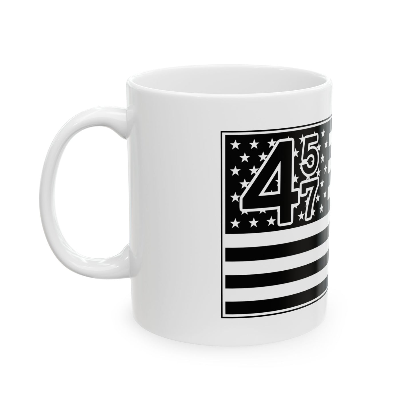 47 Flag Ceramic Mug - Perfect for Veterans and Holidays
