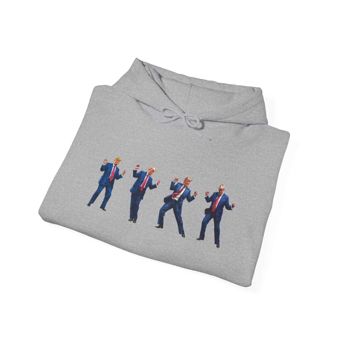 Unique Unisex Heavy Blend™ Hooded Sweatshirt -Trump's Dancing Design for Trendy Style