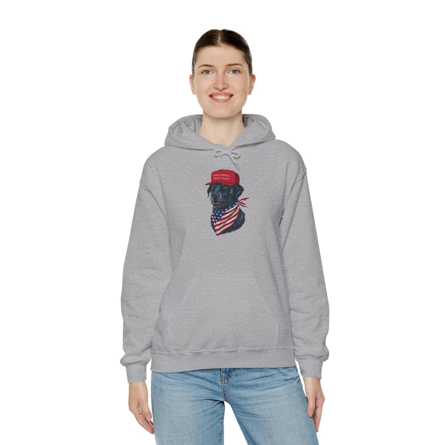 Patriotic Dog Hoodie - Unisex Heavy Blend™ Sweatshirt
