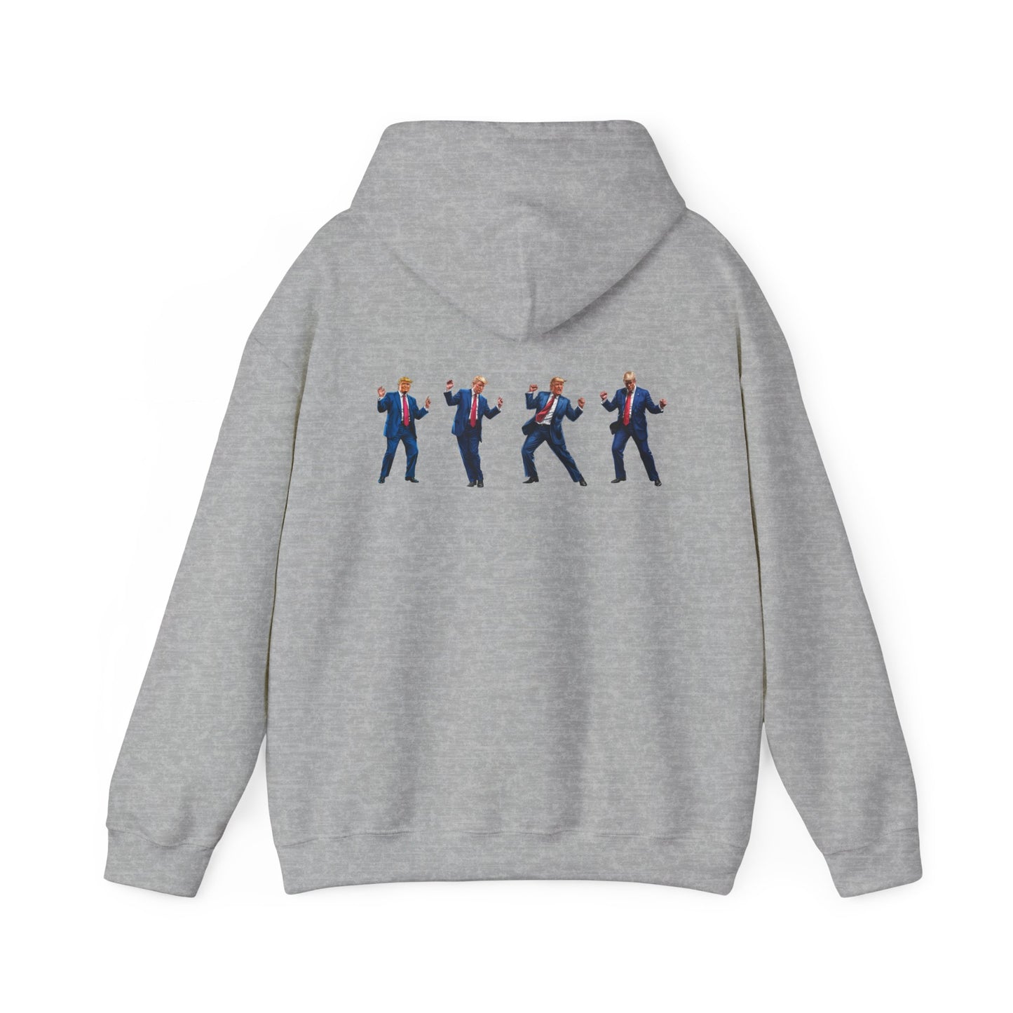 Unique Unisex Heavy Blend™ Hooded Sweatshirt -Trump's Dancing Design for Trendy Style