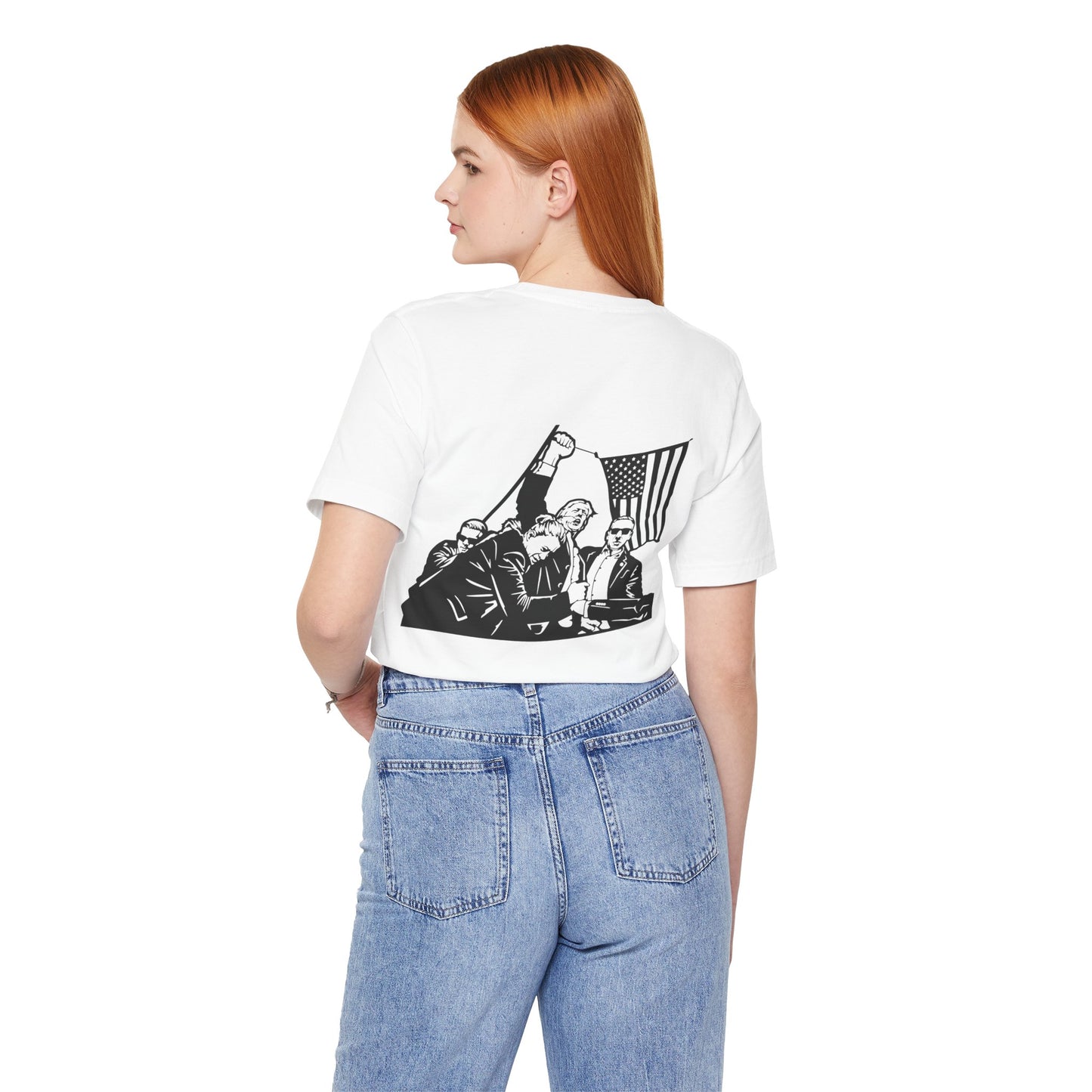 Patriotic Unisex Jersey Tee - Bold American Spirit Graphic