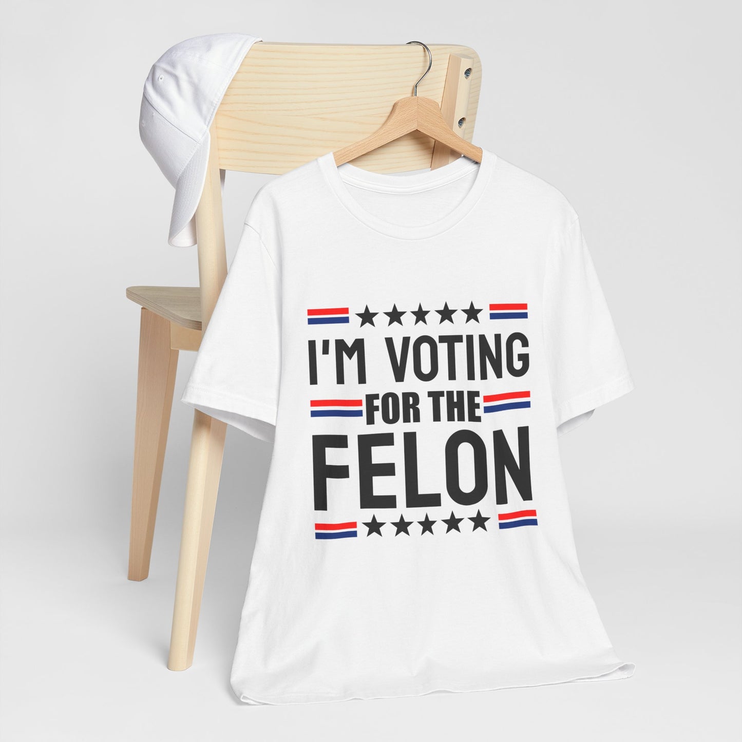 I'm Voting for the Felon Unisex Jersey Tee - Political Statement Shirt