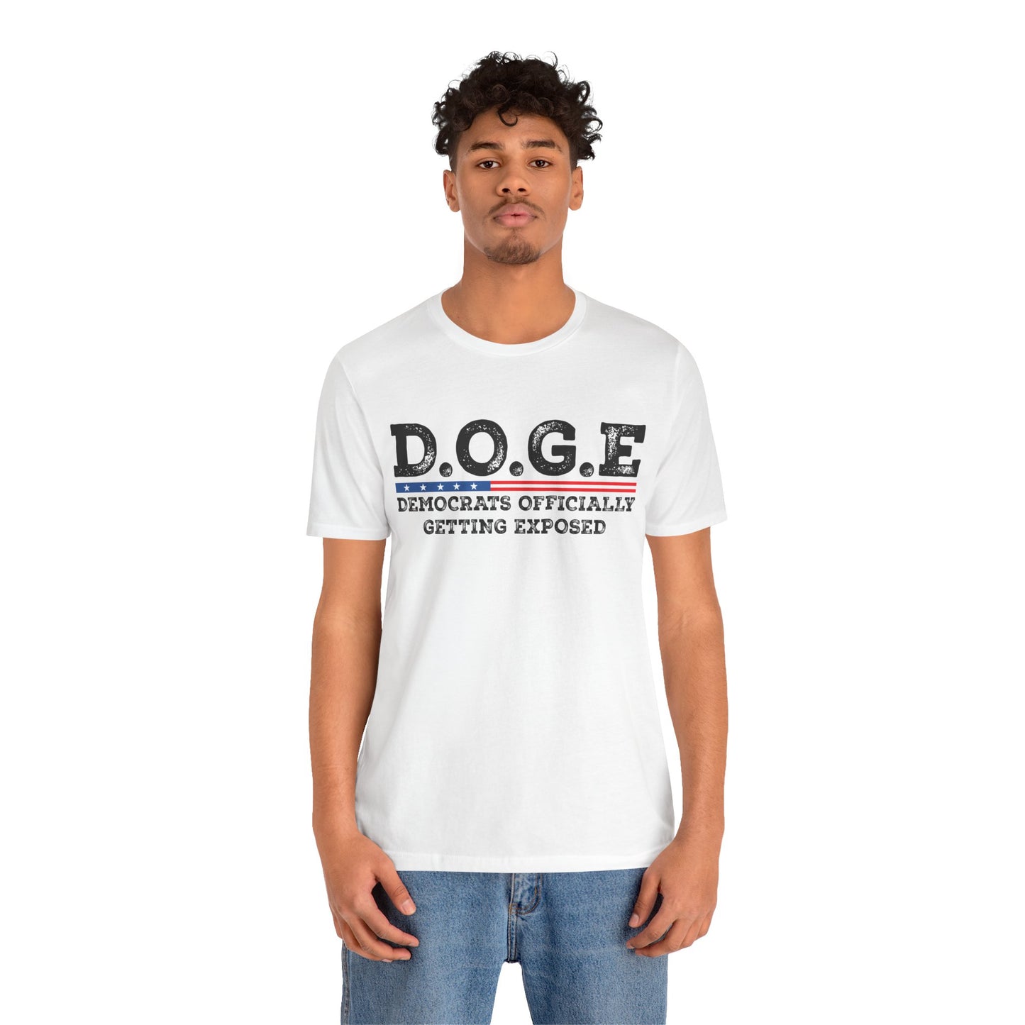 T-Shirt DOGE - Democrats Officially Getting Exposed Unisex Jersey Short Sleeve Tee