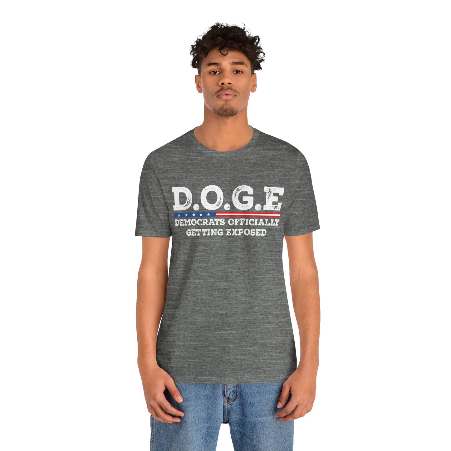 T-Shirt DOGE - Democrats Officially Getting Exposed Unisex Jersey Short Sleeve Tee