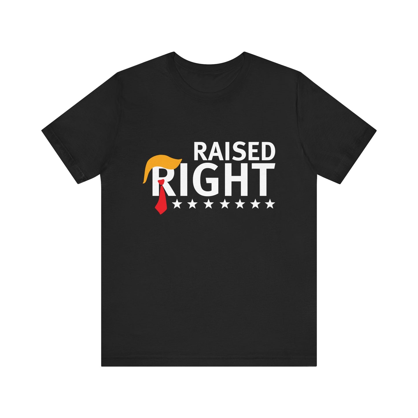 "Raised Right" Unisex Jersey Short Sleeve Tee - Comfortable & Patriotic Apparel