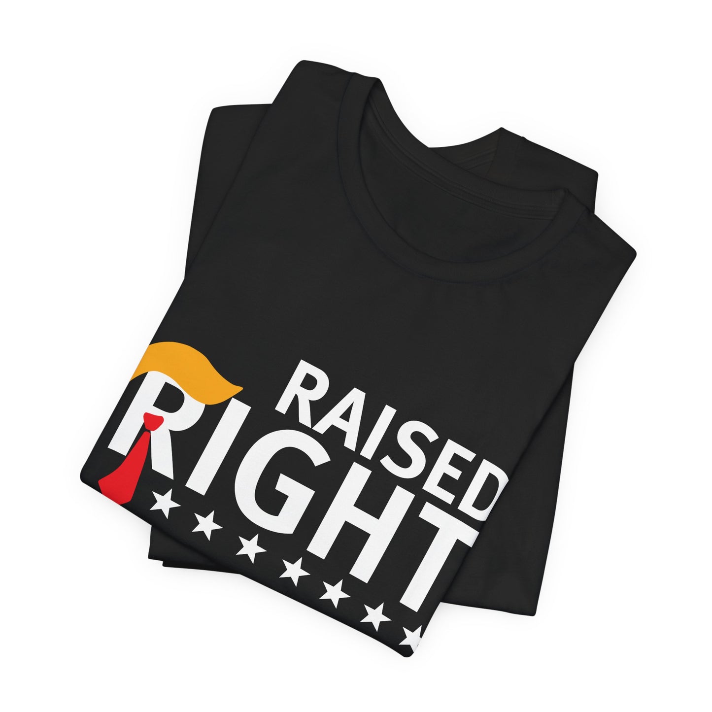 "Raised Right" Unisex Jersey Short Sleeve Tee - Comfortable & Patriotic Apparel