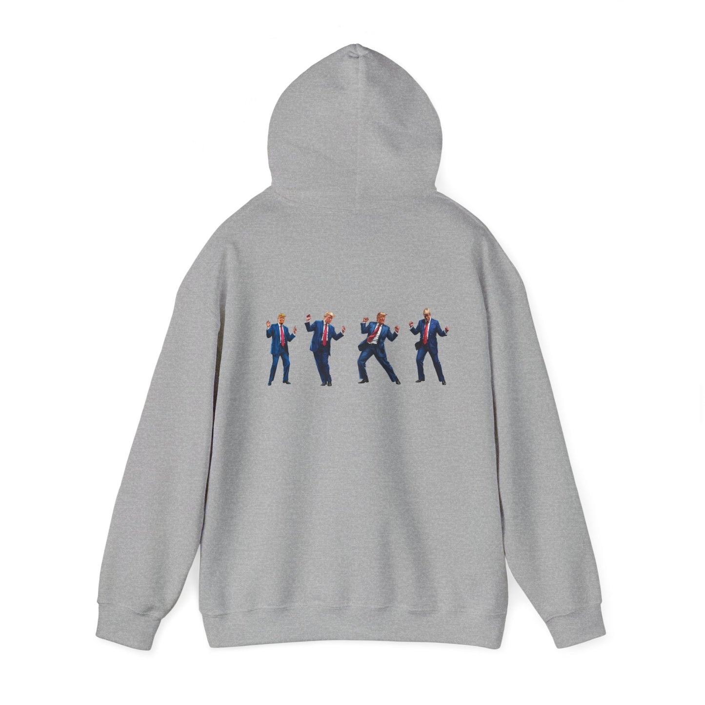 Unique Unisex Heavy Blend™ Hooded Sweatshirt -Trump's Dancing Design for Trendy Style