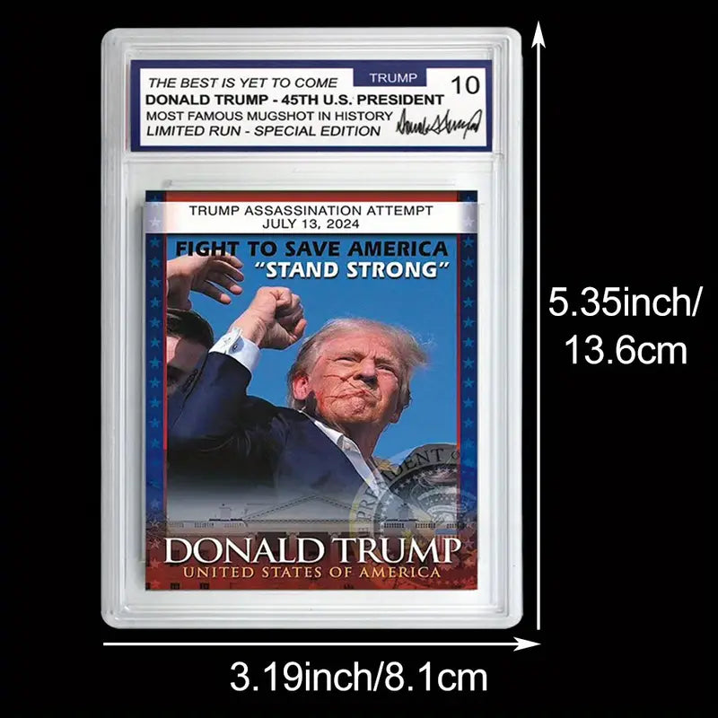 Fight, Fight, Fight President Donald Trump Graded Collectible Card