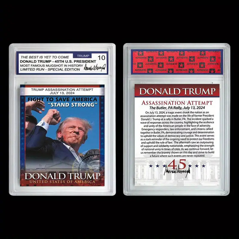 Fight, Fight, Fight President Donald Trump Graded Collectible Card