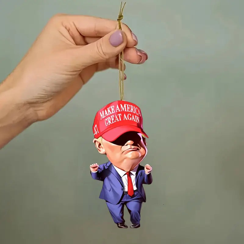 Patriotic Donald Trump 2024 Christmas Ornament ,Tree Decor, Holiday Gift Xmas 2D