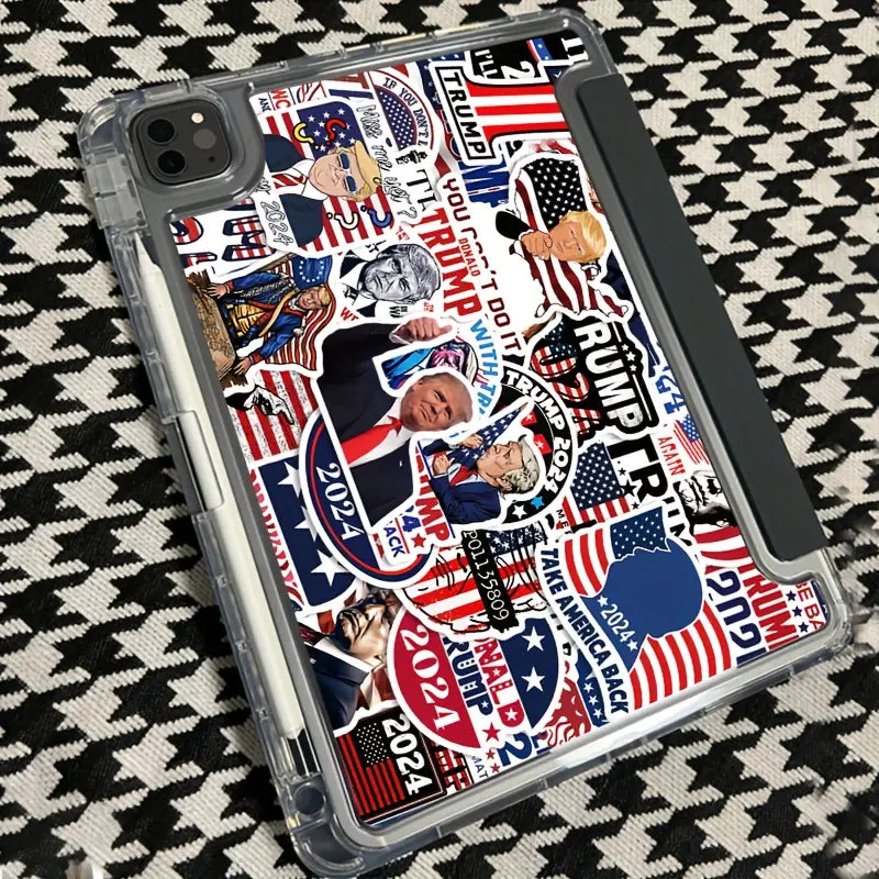 Trump Sticker 10 Pack – Bold Patriotic Vinyl Stickers for Phones, Notebooks, Water Bottles & More