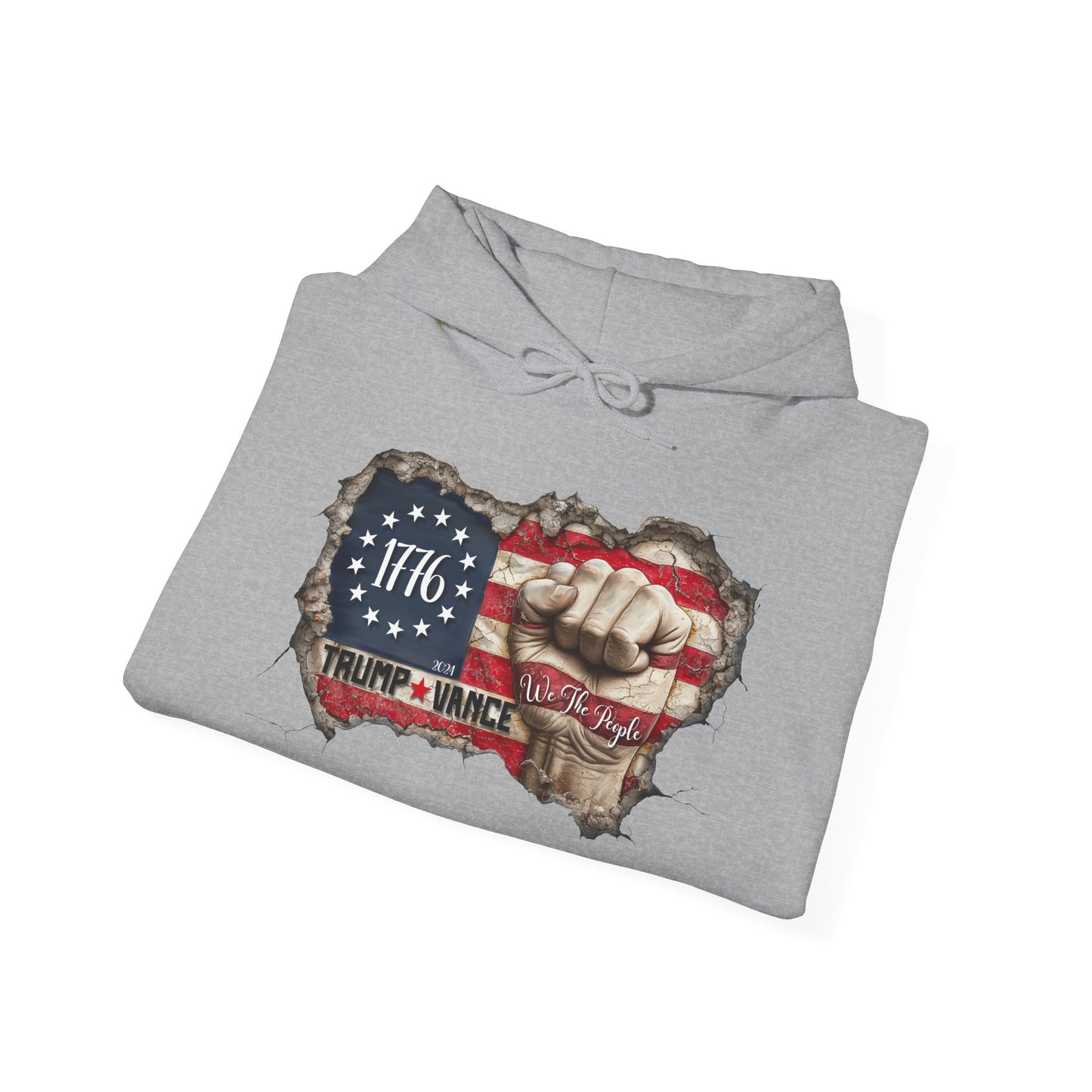 Patriotic 1776 Hooded Sweatshirt - Trump Supporter Apparel