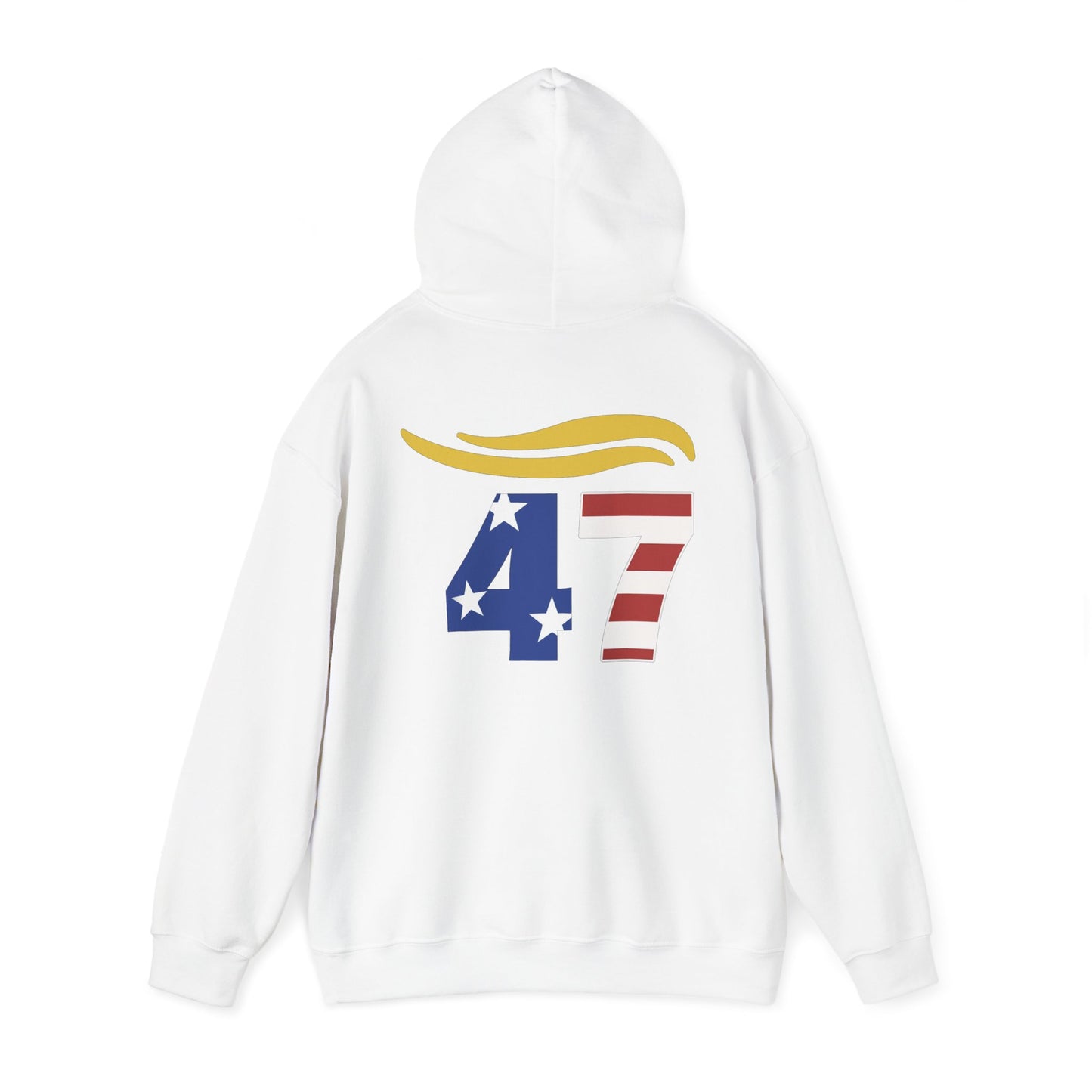 47 Hair Logo Unisex Hoodie - Stars & Stripes Design for Celebrations