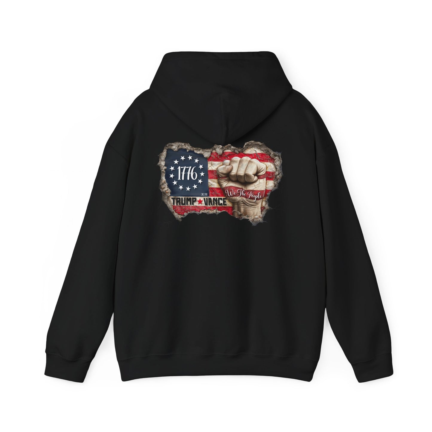 Patriotic 1776 Hooded Sweatshirt - Trump Supporter Apparel