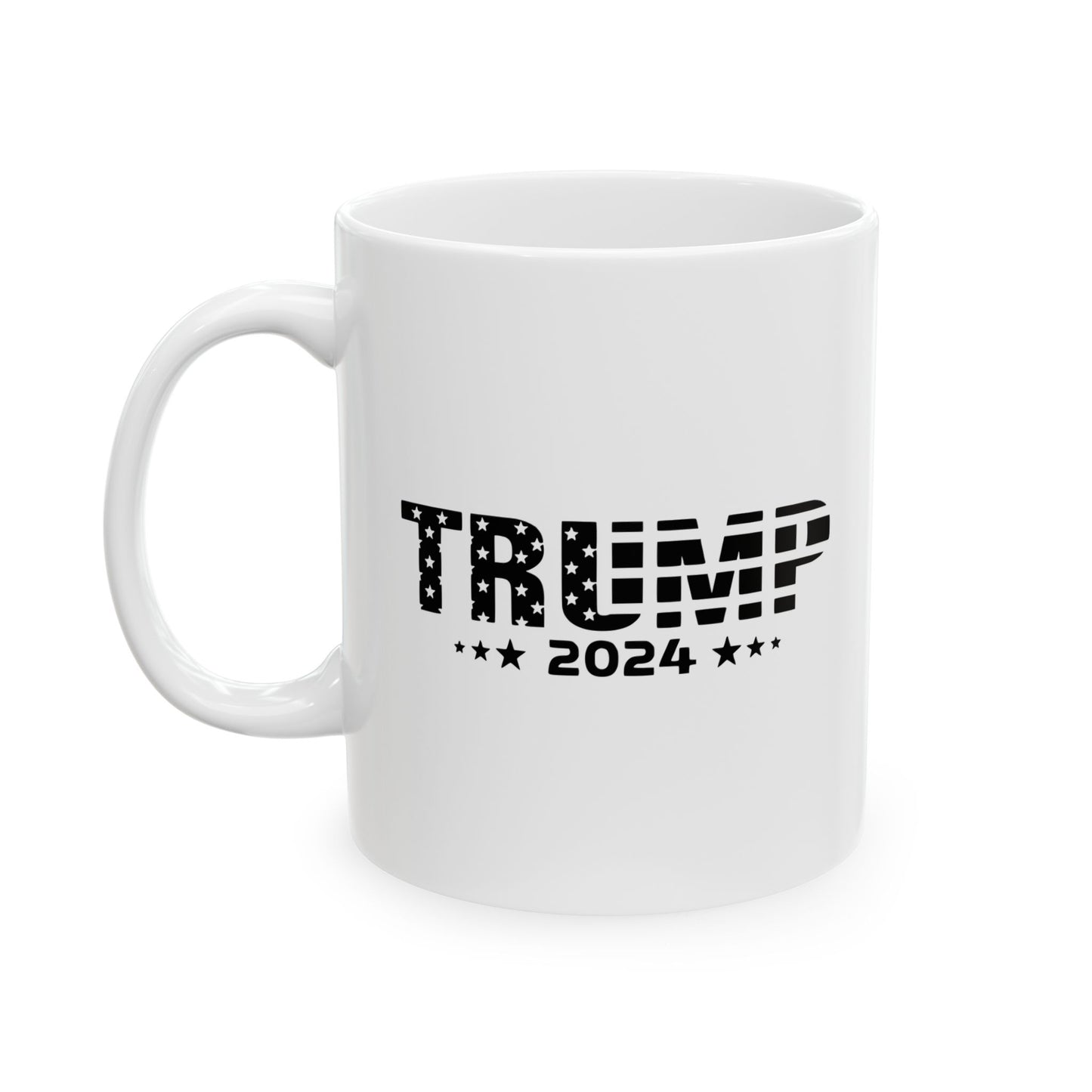 Flag in Trump Ceramic Mug -  Perfect Gift for Political Enthusiasts