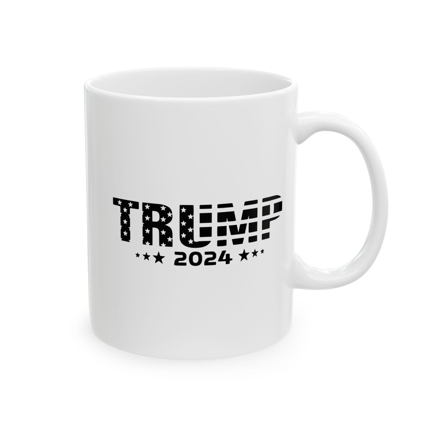 Flag in Trump Ceramic Mug -  Perfect Gift for Political Enthusiasts