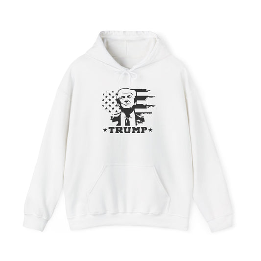 Patriotic Trump Hoodie | Unisex Heavy Blend™ Sweatshirt for Political Enthusiasts