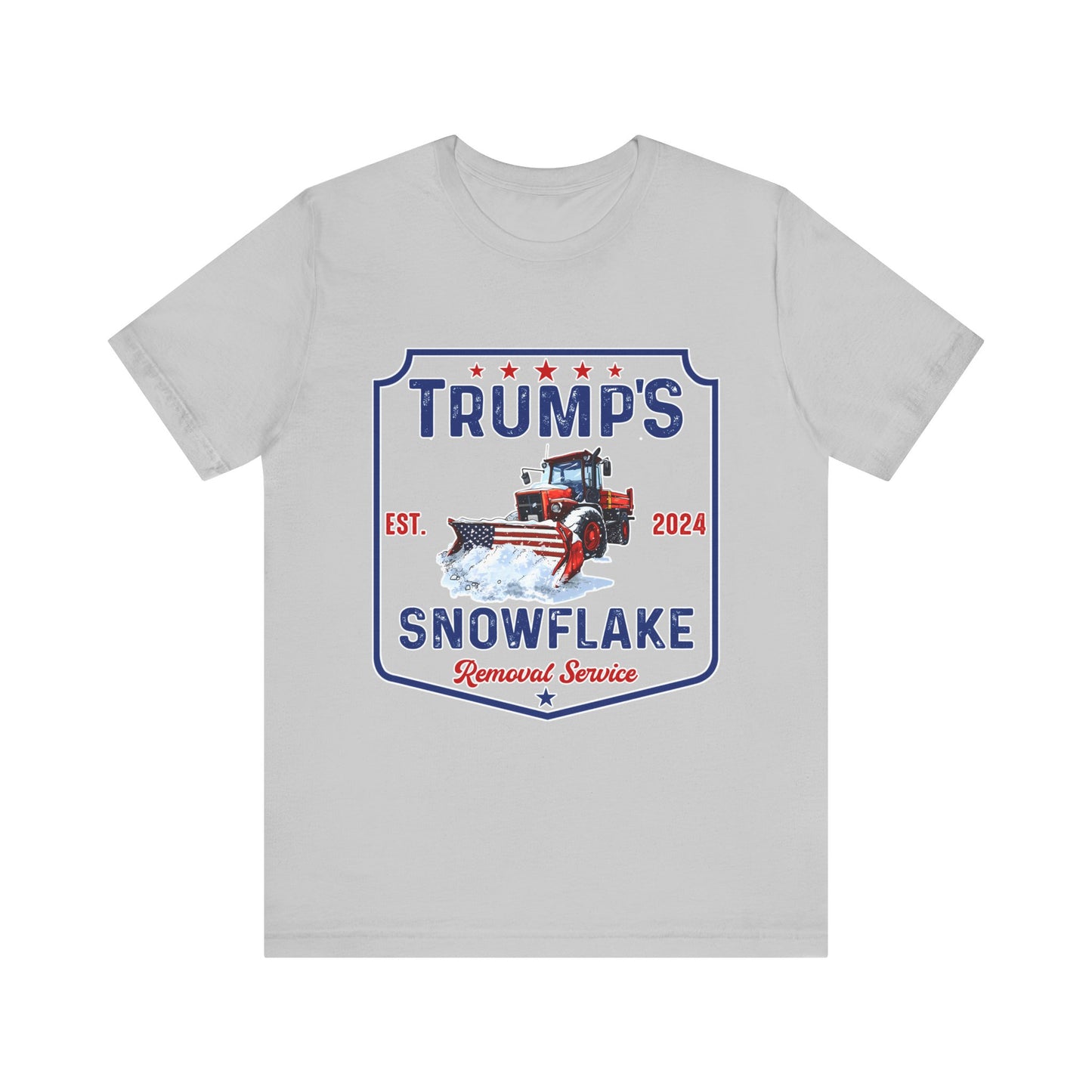 Trump's Snowflake Removal Service Tee - Unisex Short Sleeve Graphic T-Shirt