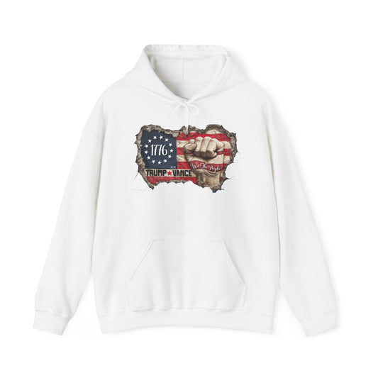 Patriotic 1776 Hooded Sweatshirt - Trump Supporter Apparel