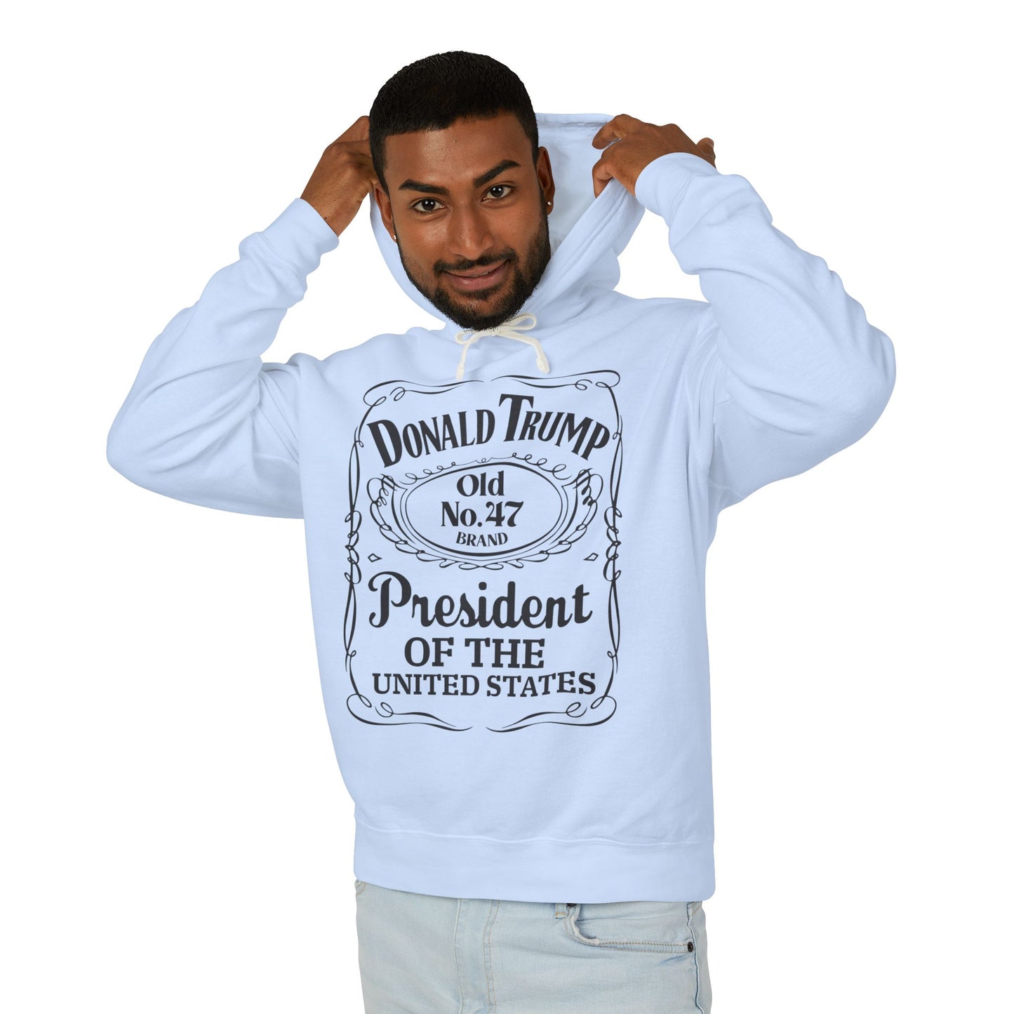 Donald Trump Vintage Unisex Lightweight Hooded Sweatshirt - Presidential Style