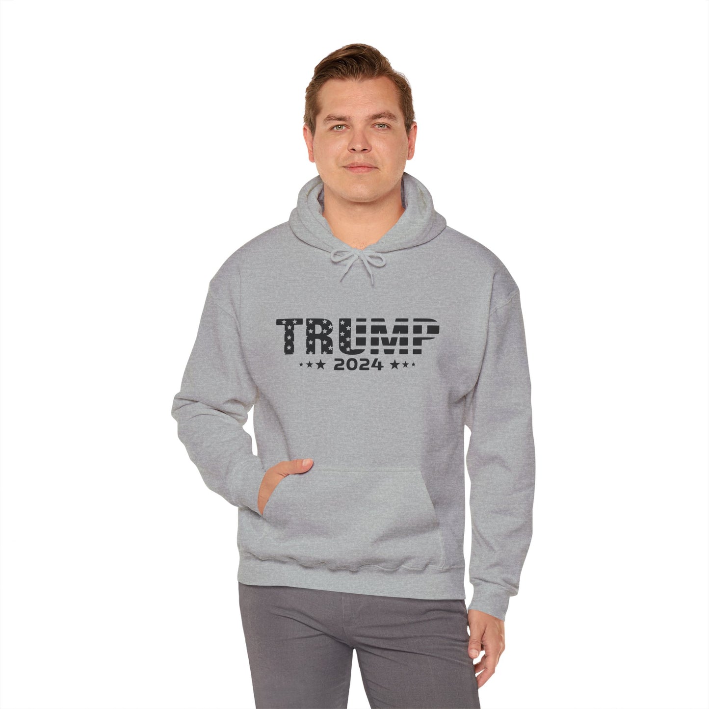 Trump 2024 Unisex Hoodie - Heavy Blend™ Sweatshirt for Political Supporters