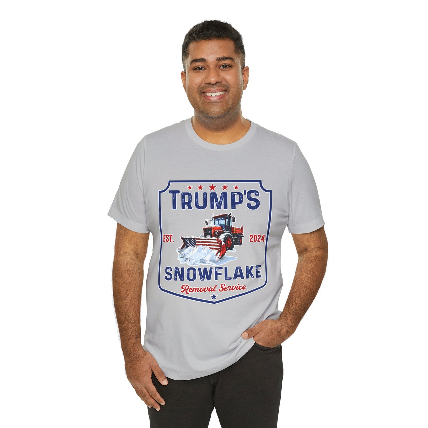 Trump's Snowflake Removal Service Tee - Unisex Short Sleeve Graphic T-Shirt