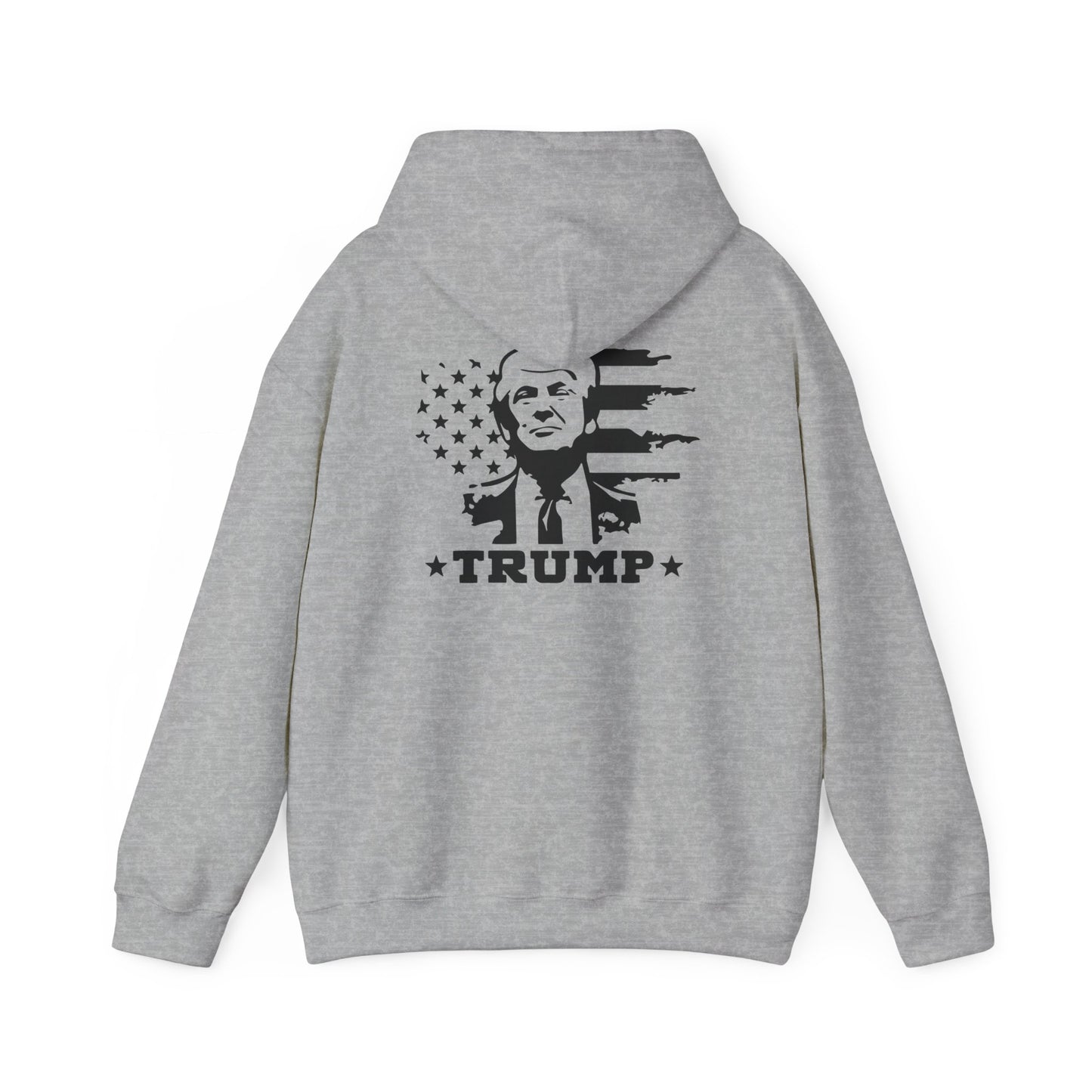 Patriotic Trump Hoodie | Unisex Heavy Blend™ Sweatshirt for Political Enthusiasts