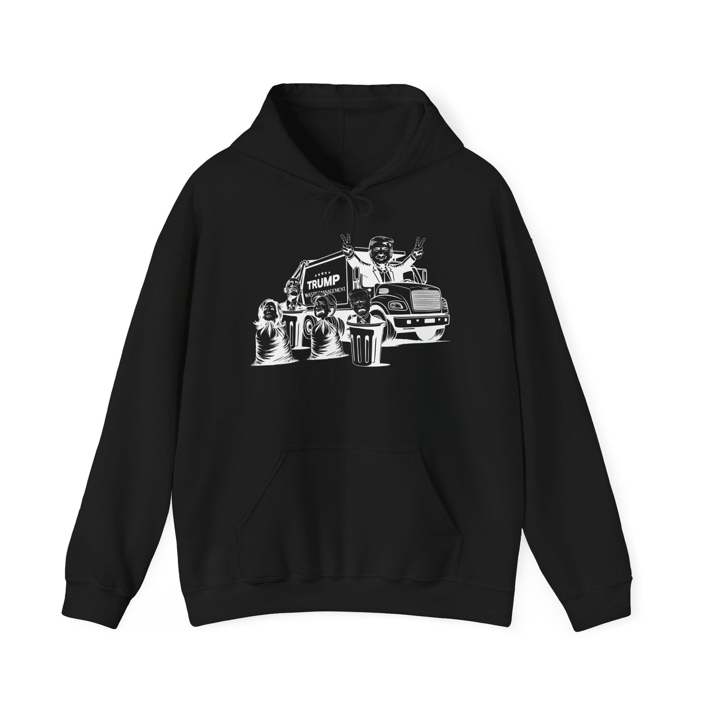 Hoodie - Trump Garbage Truck Design